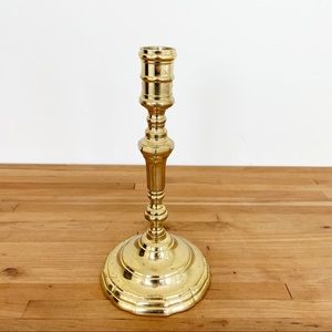 Vintage Hollywood Regency MCM Brass Candlestick